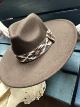 Load image into Gallery viewer, Copper Mesa Felt Hat- Dark Brown
