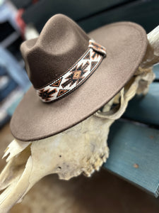 Copper Mesa Felt Hat- Dark Brown