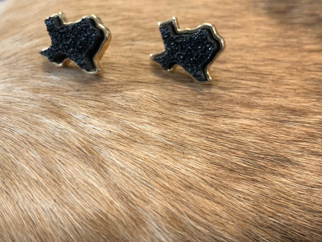 Black Texas earrings