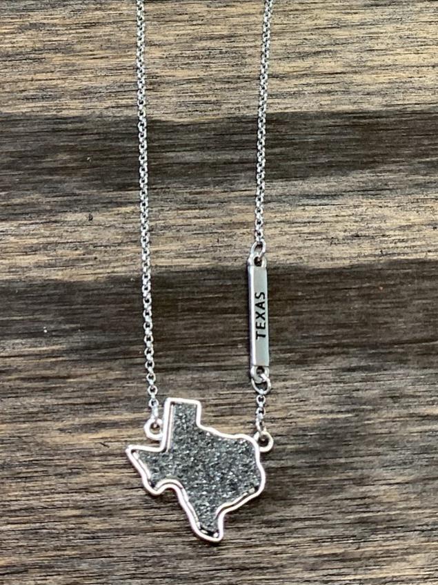 Charcoal Grey Texas Necklace